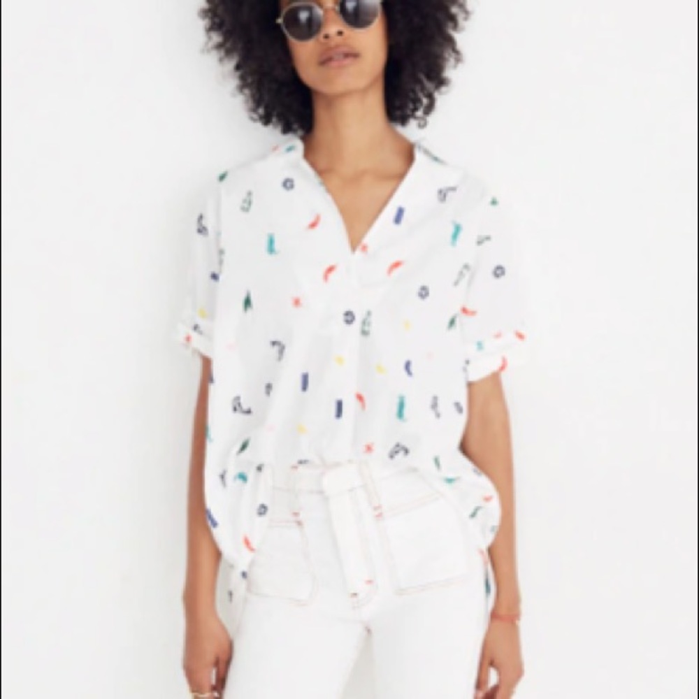 Madewell Embroidered Courier